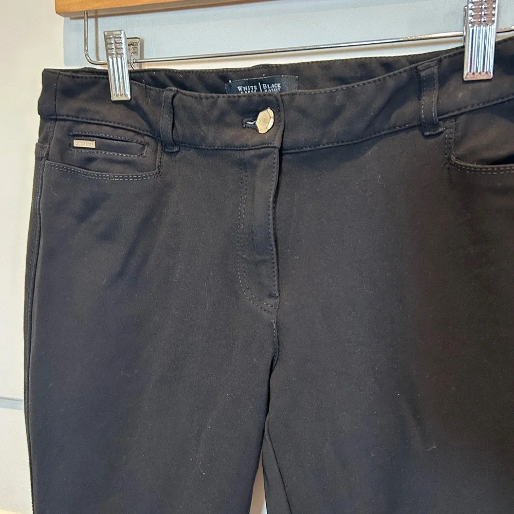 White House Black Market Skinny Leg Pants Black Size 4R Women's‎